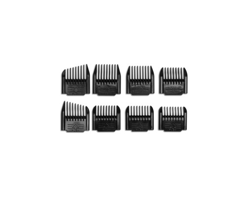 Насадки для машинок 8 штук Mustang Professional MAC01 Черный