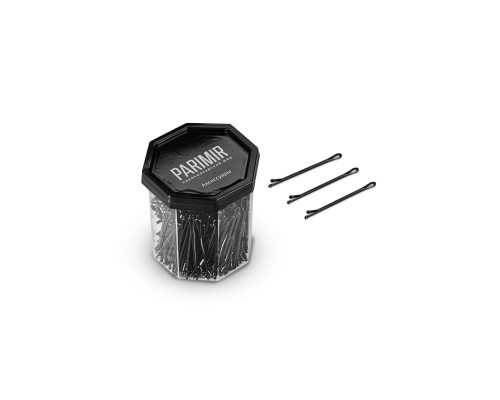 Невидимки прямые Parimir PRHI02 250 шт 60 мм Черный